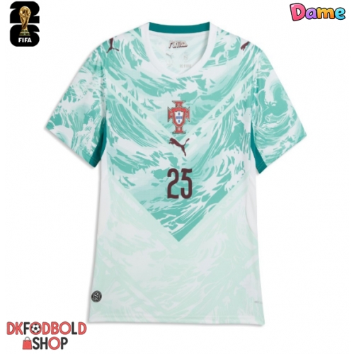 Portugal Nuno Mendes #25 Udebanetrøje Dame VM 2026 Kort ærmer